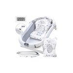 Cadita pliabila cu termometru si suport anatomic Primabobo Genua Premium grey fotografia produsului View 2 S