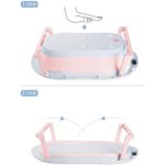 Cadita pliabila cu termometru si suport anatomic Primabobo Genua Premium grey fotografia produsului