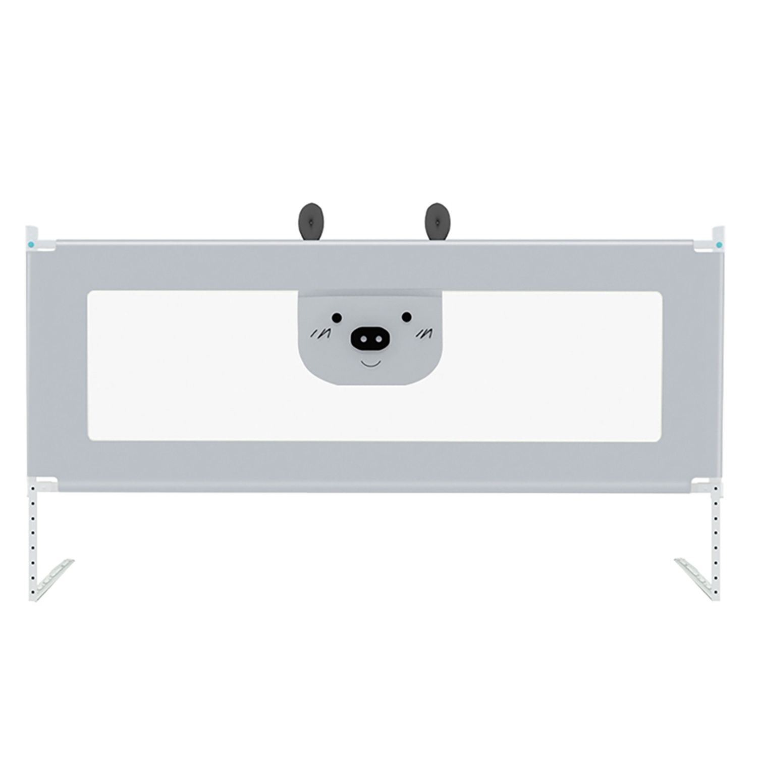 Bariera protectie pat culisanta XXL 160 cm Bears Grey, inaltime reglabila 68-98 cm fotografia produsului View 2 L