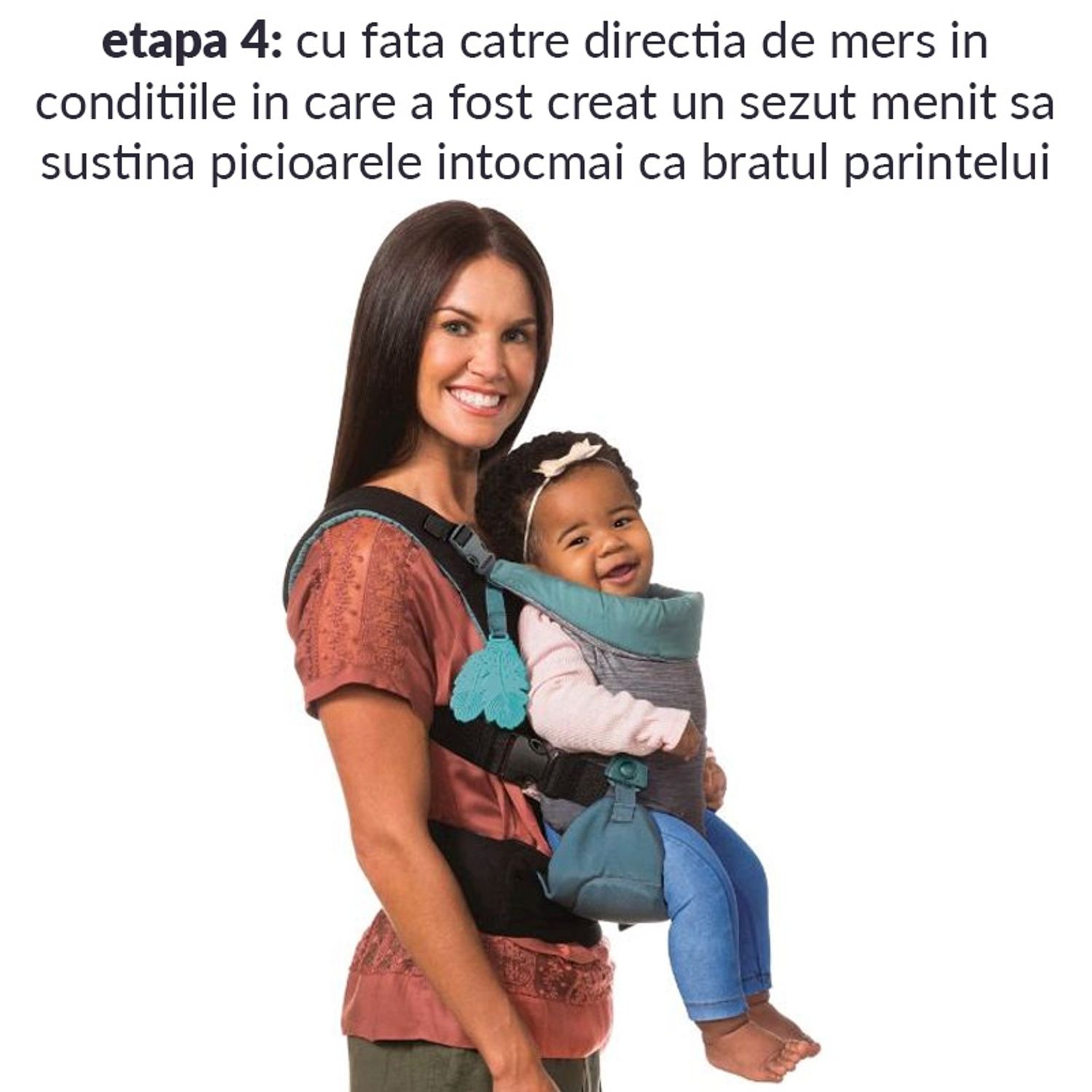 Marsupiu ergonomic cu 4 pozitii Infantino Go Forward fotografia produsului View 3 L