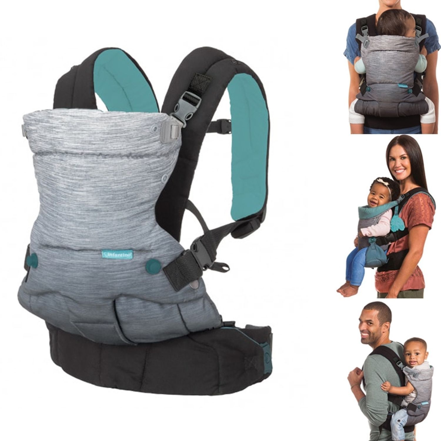 Marsupiu ergonomic cu 4 pozitii Infantino Go Forward fotografia produsului