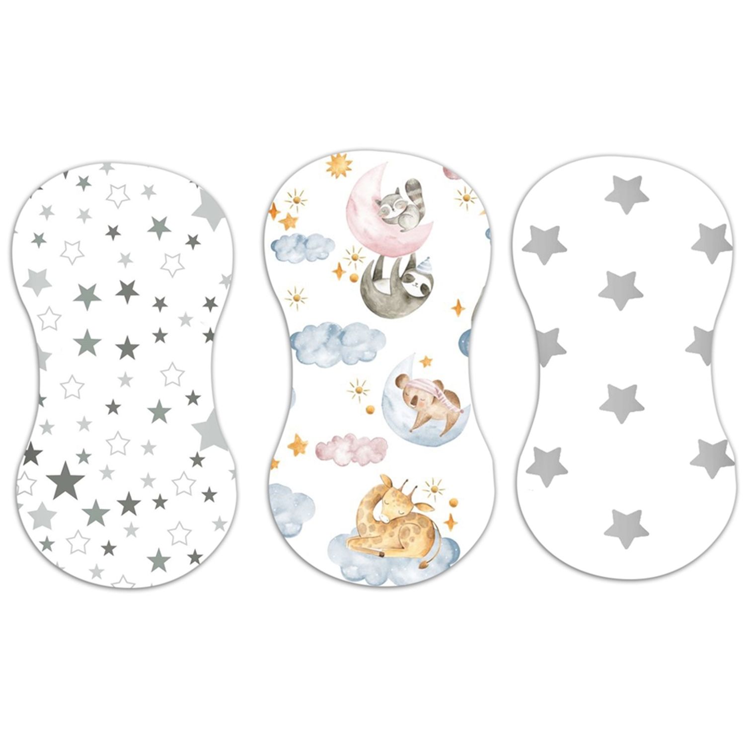 Set 3 protectii antiregurgitare impermeabile din flanel fotografia produsului