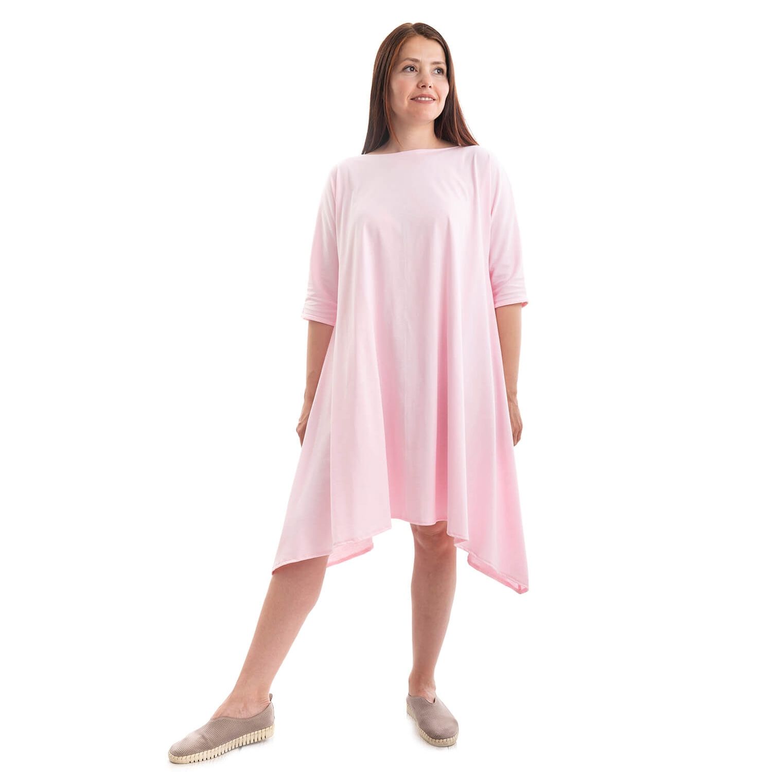 Rochie oversize pentru gravide Clara pink, marime S-M fotografia produsului