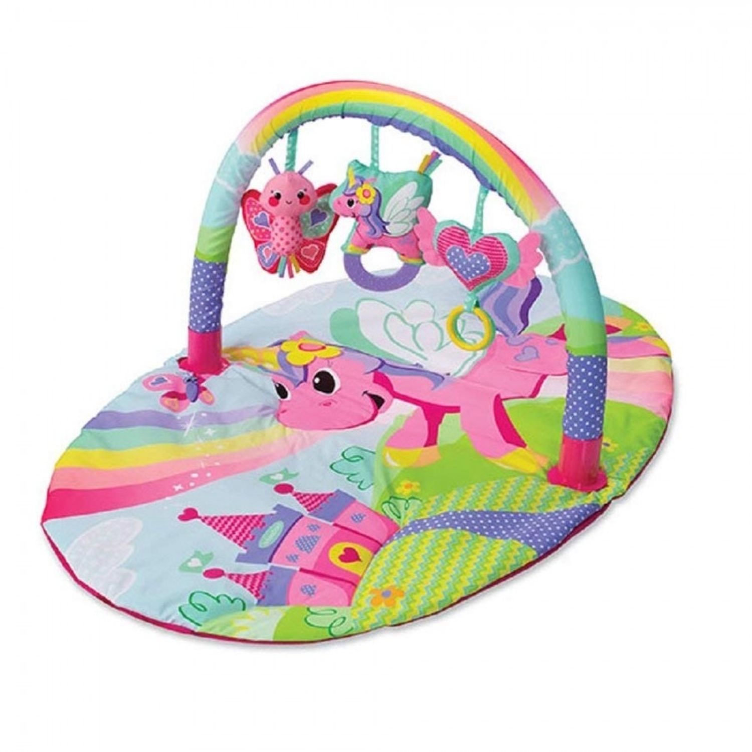 Salteluta de joaca Infantino Explore & Store Activity Gym Pink fotografia produsului