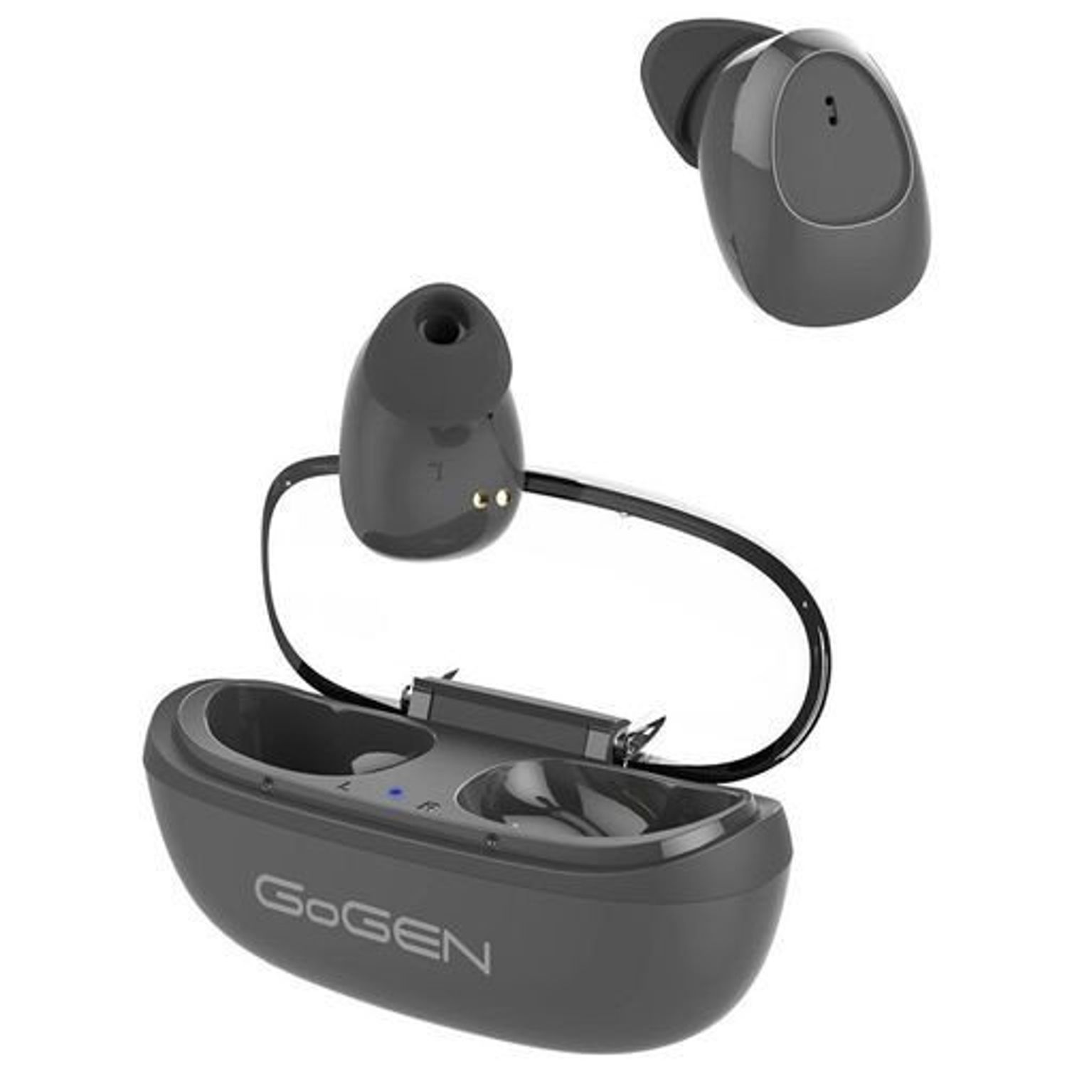 Casti GoGEN TWS PAL, True Wireless Stereo, Bluetooth 5.0, microfon, 3 mW, culoare neagra fotografia produsului