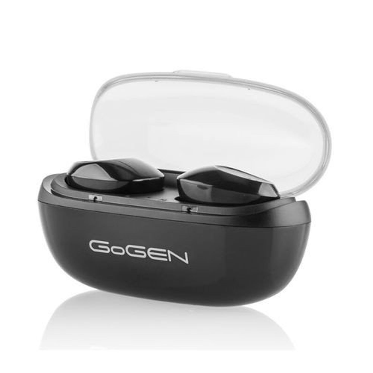 Casti GoGEN TWS PAL, True Wireless Stereo, Bluetooth 5.0, microfon, 3 mW, culoare neagra fotografia produsului View 4 L