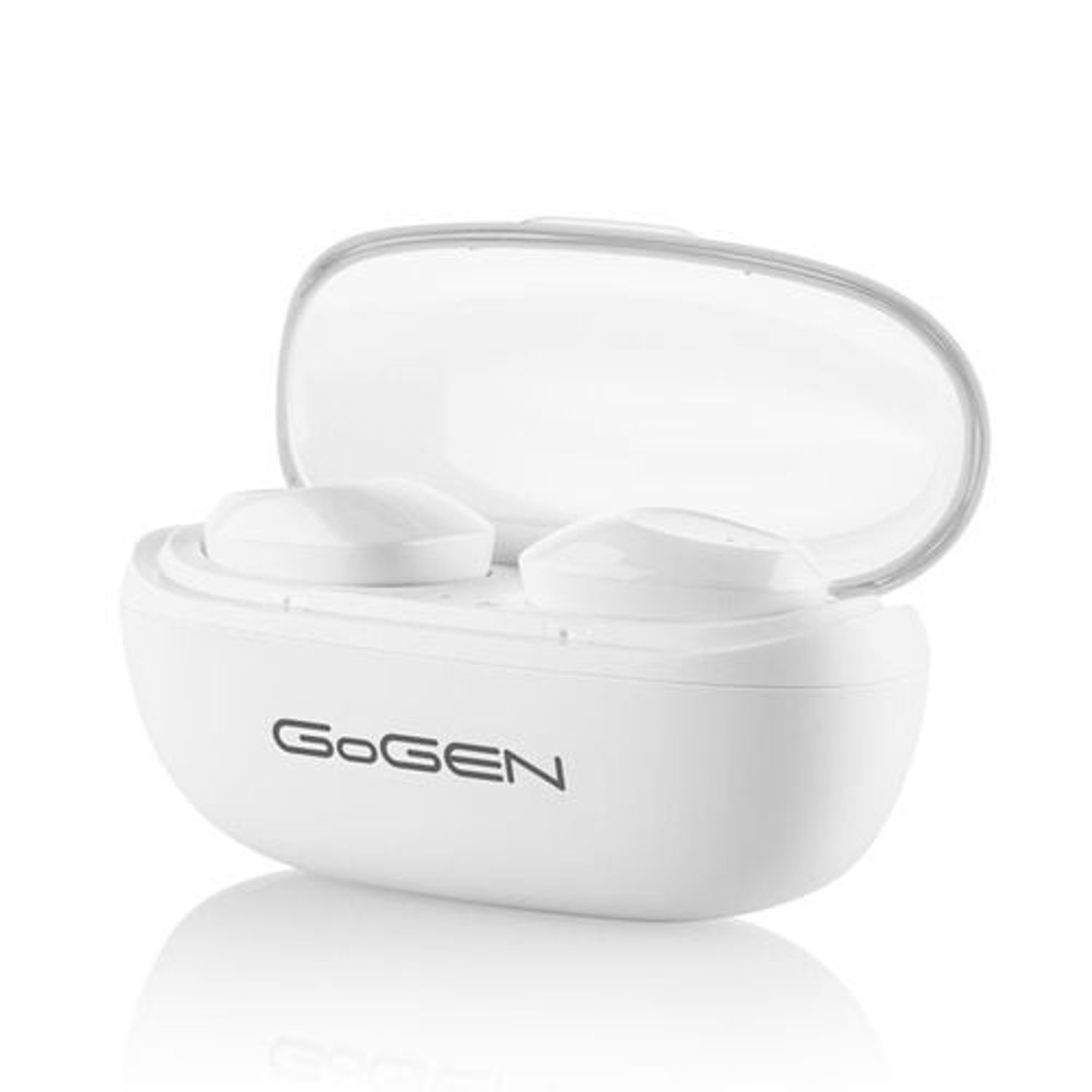 Casti GoGEN TWS PAL, True Wireless Stereo, Bluetooth 5.0, microfon, 3 mW, culoare alba fotografia produsului View 3 L