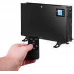 Convector electric de podea ECG TK 2080 DR negru, 2000 W, 3 trepte, termostat, LCD fotografia produsului View 7 S