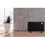 Convector electric de podea ECG TK 2080 DR negru, 2000 W, 3 trepte, termostat, LCD fotografia produsului View 10 S