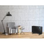 Convector electric de podea ECG TK 2080 DR negru, 2000 W, 3 trepte, termostat, LCD fotografia produsului View 12 S