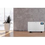 Convector electric de podea ECG TK 2080 DR alb, 2000 W, 3 trepte, termostat, LCD fotografia produsului View 12 S