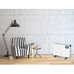 Convector electric de podea ECG TK 2080 DR alb, 2000 W, 3 trepte, termostat, LCD fotografia produsului View 11 S