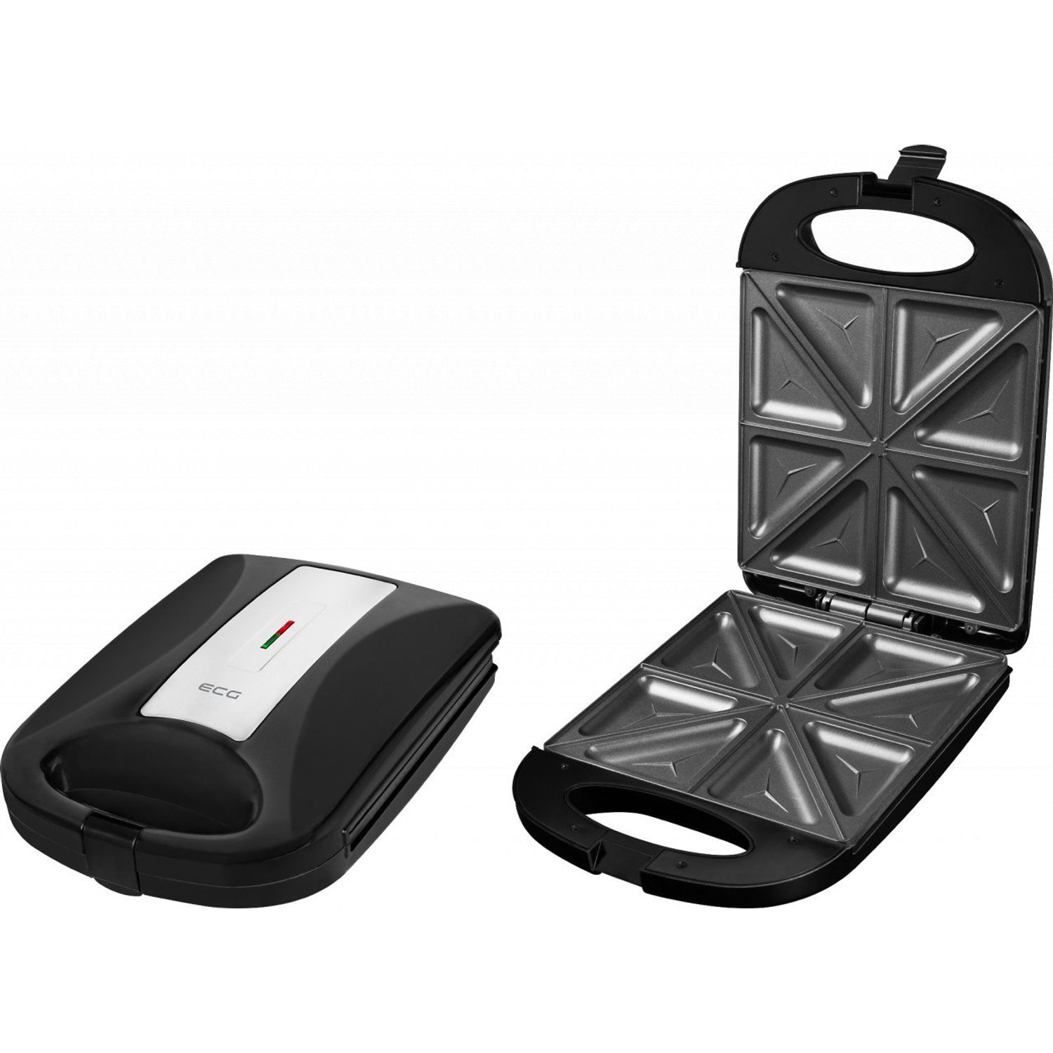 ECG Sandwich maker XXL ECG S 4232 Family Black, 1200 W, 8 sandvisuri