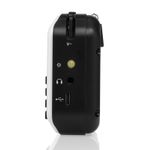 Radio portabil cu acumulator GoGEN FMP 125 BTW, FM, Bluetooth, lanterna, card micro SD, alb fotografia produsului View 4 S