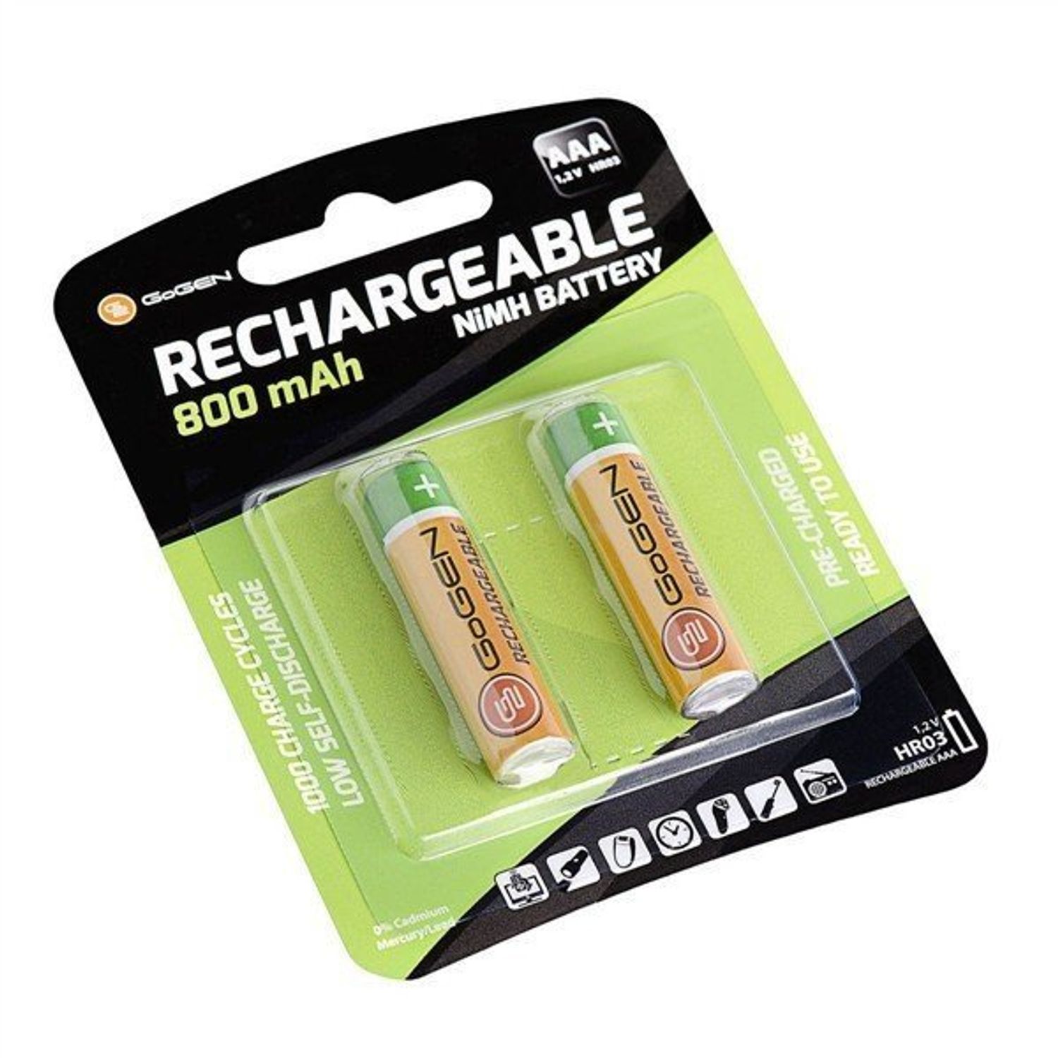 Set baterii reincarcabile GoGEN HR03, 1.2 V, AAA, 2 bucati fotografia produsului