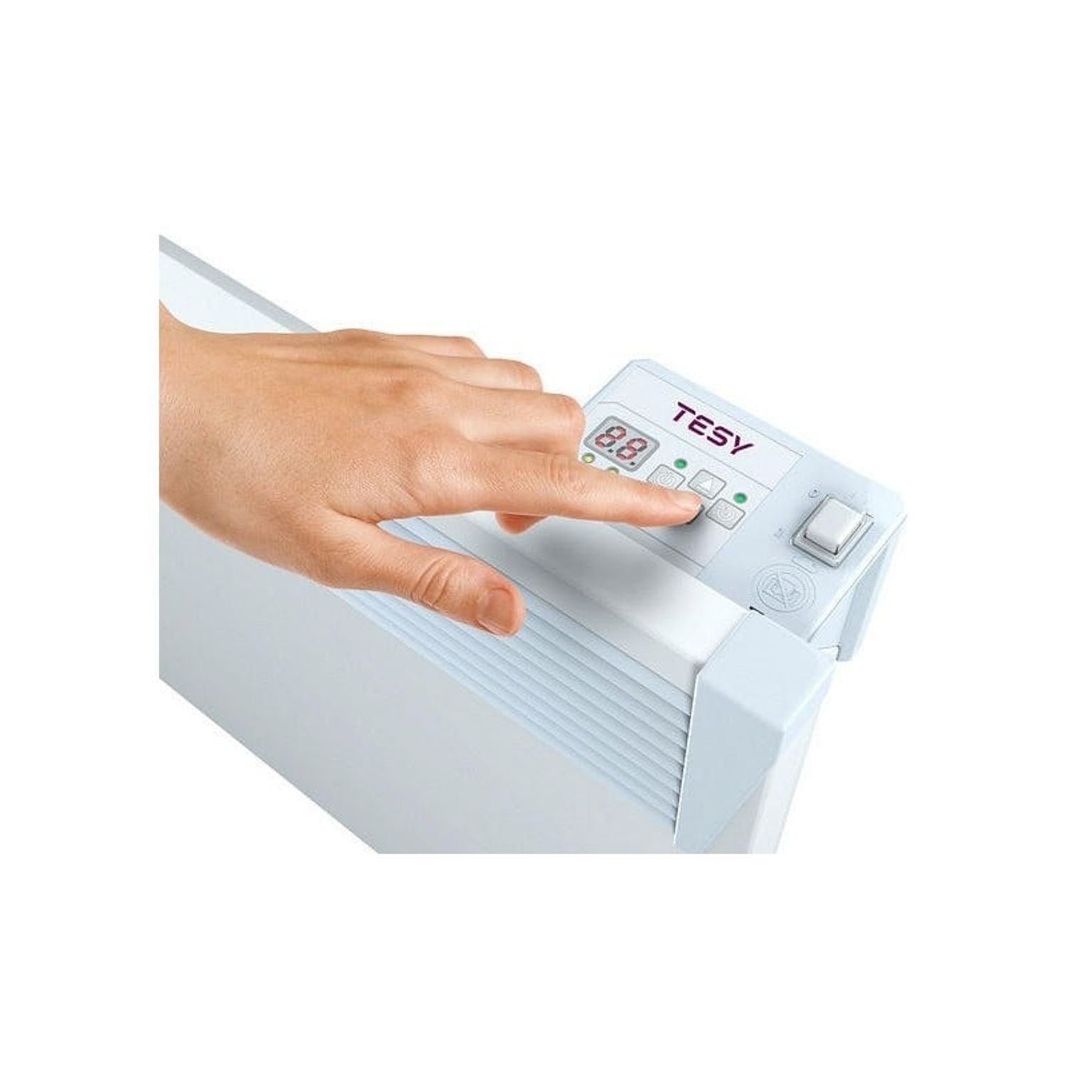 Convector electric de Perete, model TESY CN03 250 EIS W, putere 2500W, cu termostat electronic, suprafata 20-28mp fotografia produsului View 6 L