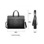 Servieta pentru barbati Carol GT1443, model negru fotografia produsului View 2 S