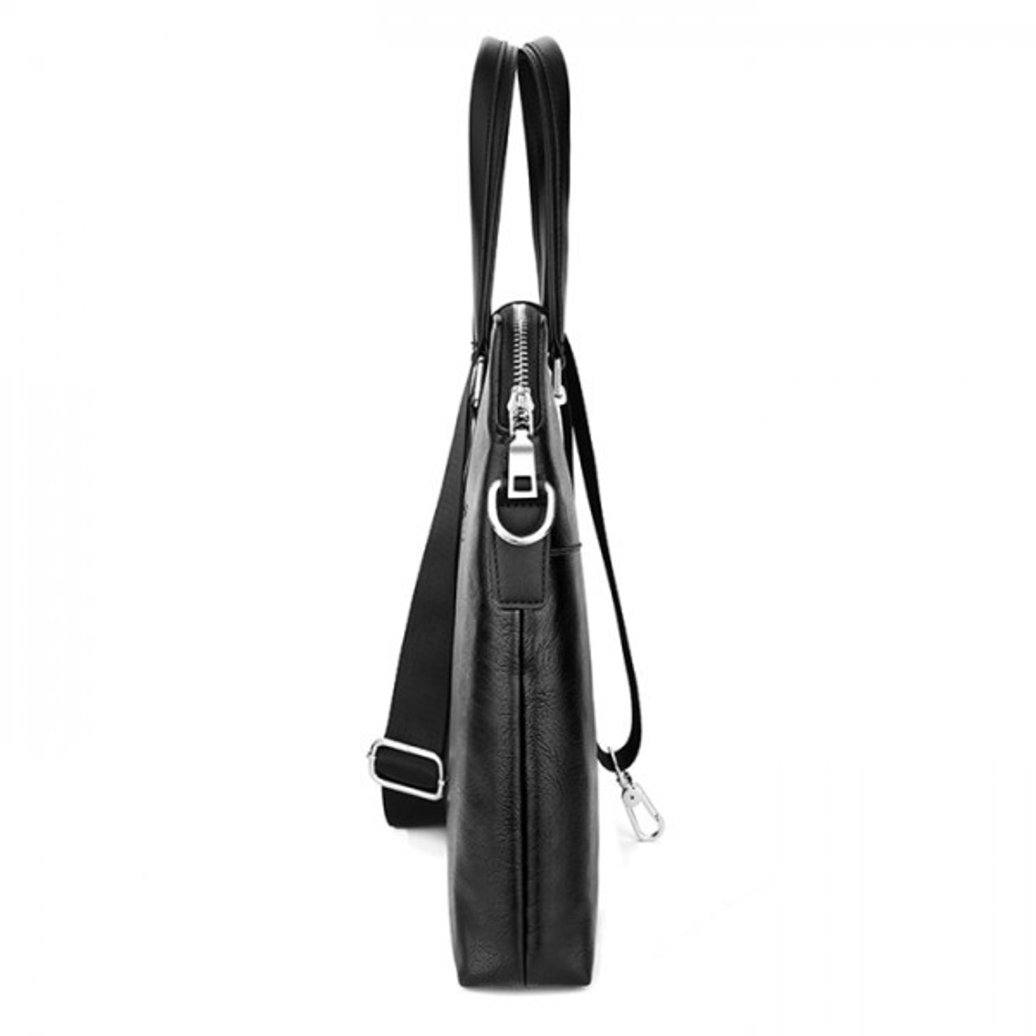 Servieta pentru barbati Carol GT1443, model negru fotografia produsului View 3 L