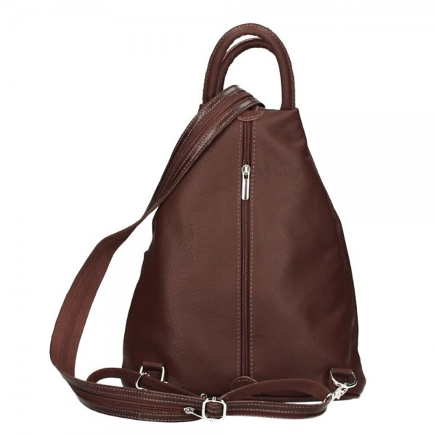 Rucsac pentru dama, Stefania GT1488, piele naturala, maro fotografia produsului View 2 L