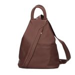 Rucsac pentru dama, Stefania GT1488, piele naturala, maro fotografia produsului