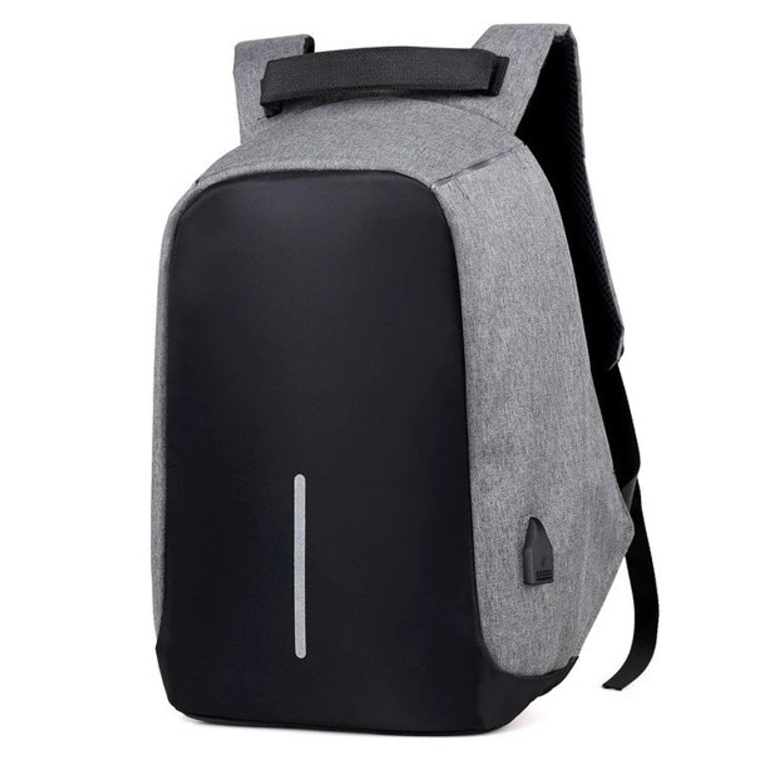 Rucsac pentru barbati Leon GT1482, cu port USB, gri fotografia produsului