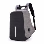 Rucsac pentru barbati Leon GT1482, cu port USB, gri fotografia produsului View 3 S
