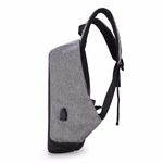 Rucsac pentru barbati Leon GT1482, cu port USB, gri fotografia produsului View 4 S
