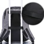 Rucsac pentru barbati Leon GT1482, cu port USB, gri fotografia produsului View 5 S