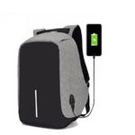 Rucsac pentru barbati Leon GT1482, cu port USB, gri fotografia produsului View 7 S