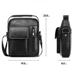 Geanta de umar pentru barbati, Aiden GT1421, model negru fotografia produsului View 5 S
