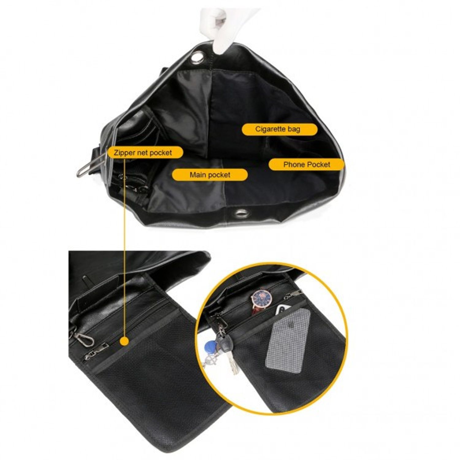 Rucsac pentru barbati, Carson GT1383, negru, multifunctional: laptop, calatorii fotografia produsului View 2 L