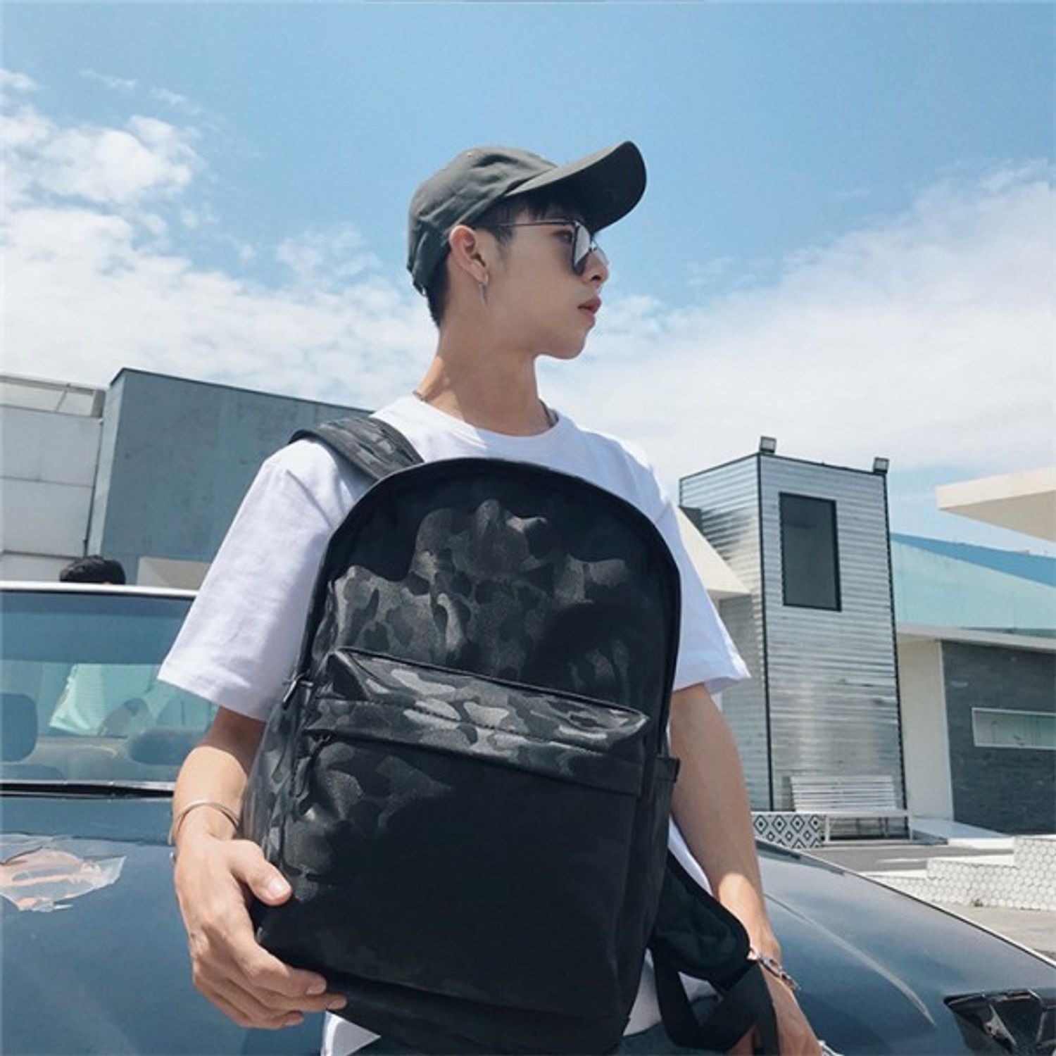 Rucsac pentru barbati, Max GT1368, negru, multifunctional: laptop, calatorii fotografia produsului View 2 L