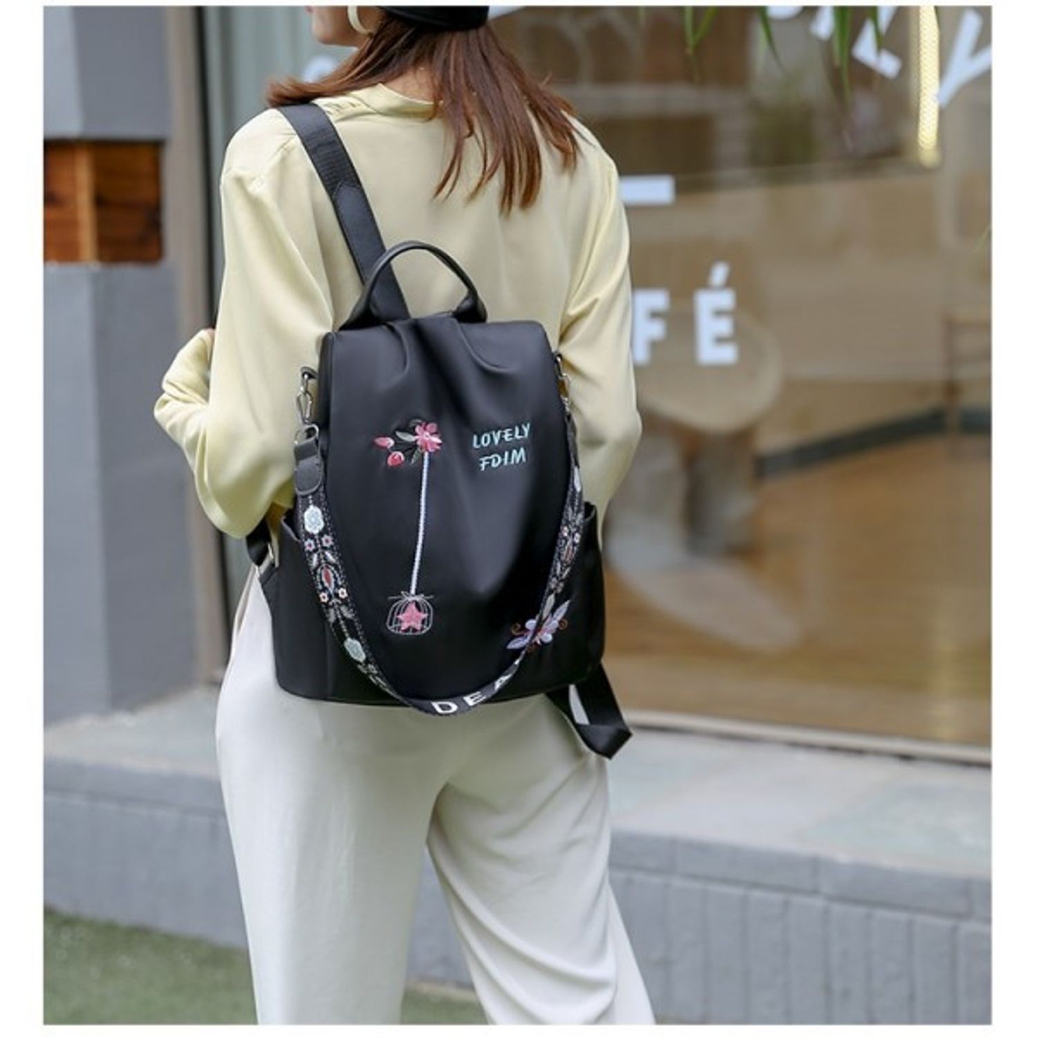 Rucsac dama Alexia GT1445, negru fotografia produsului View 3 L