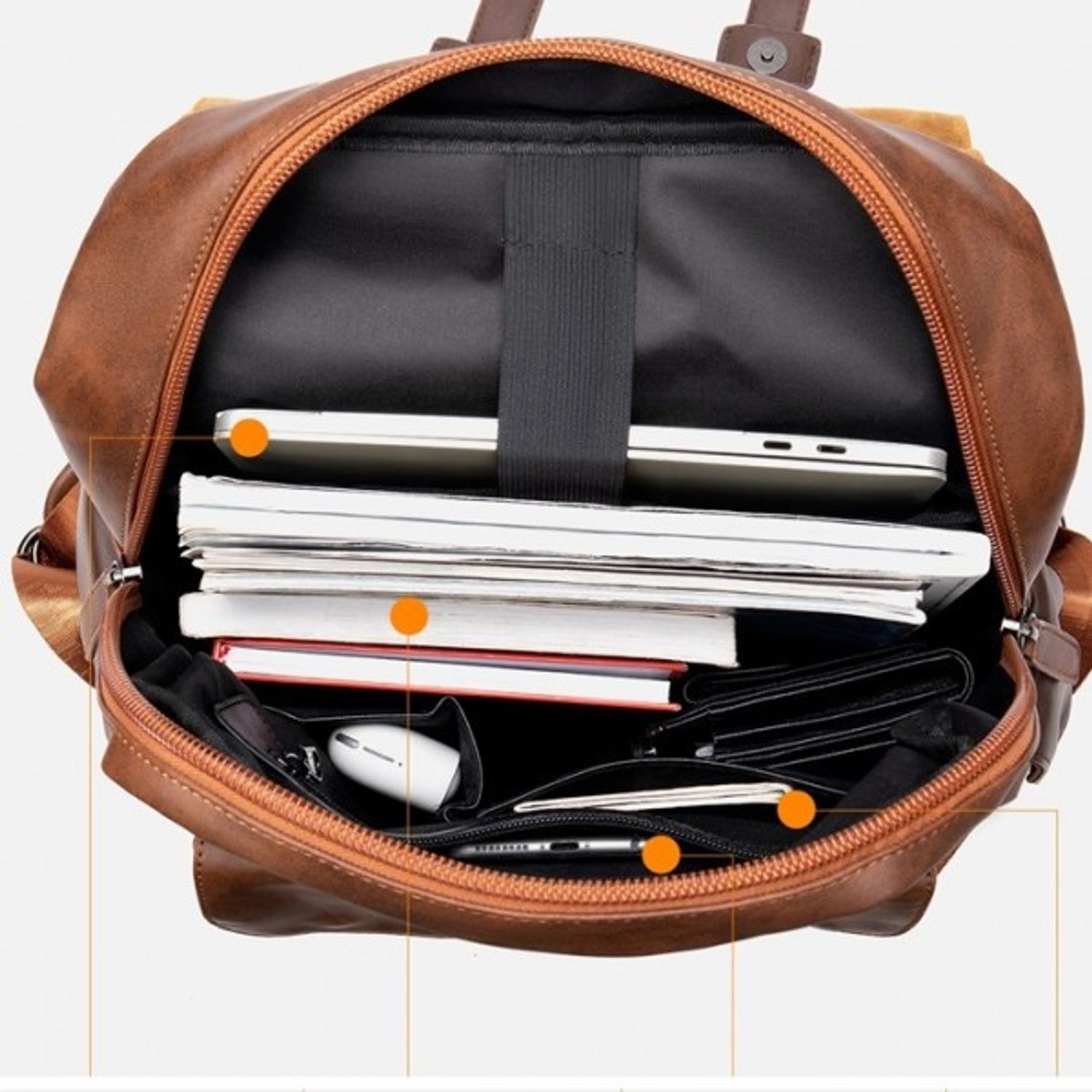 Rucsac pentru barbati, Larry GT1062,maro fotografia produsului View 2 L