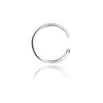 Cercel ear cuff argint 925, JW106, placat cu rodiu fotografia produsului View 2 S