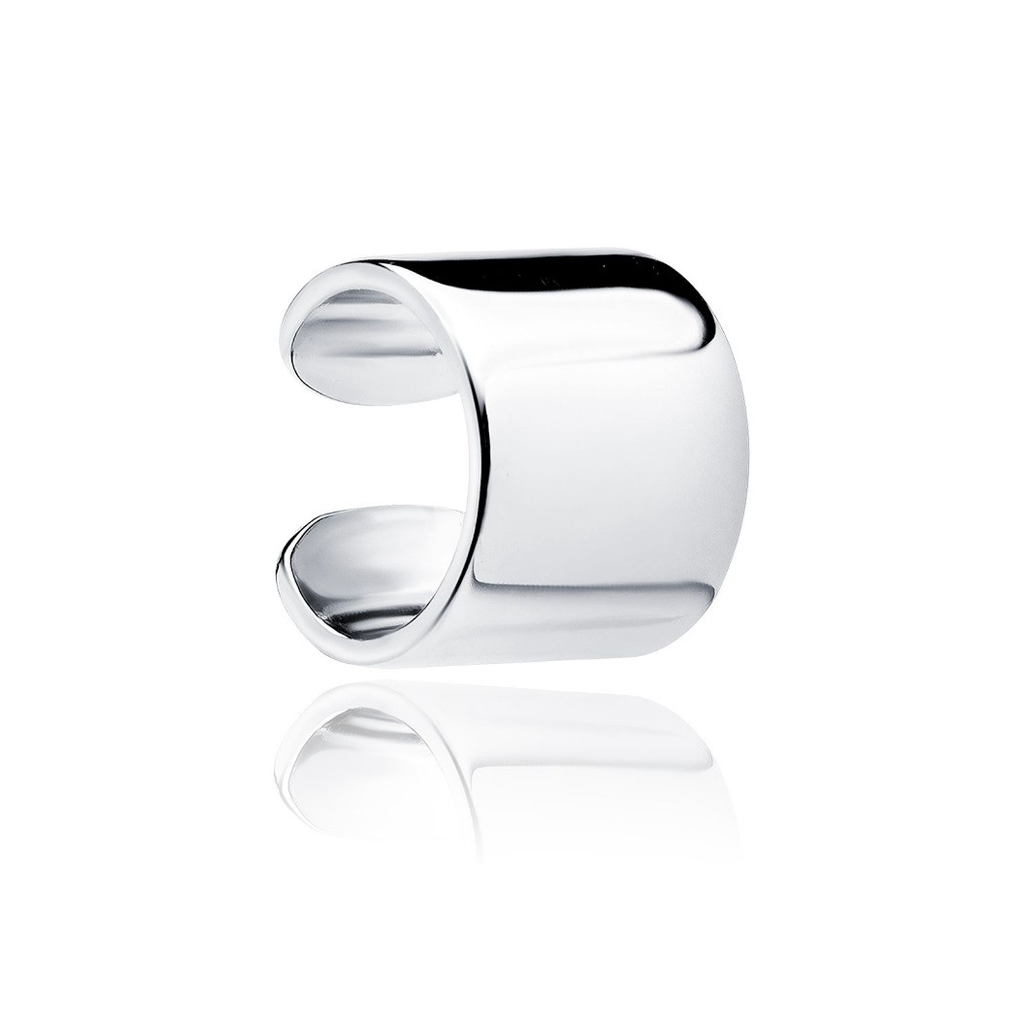 Cercel ear cuff argint 925, JW106, placat cu rodiu fotografia produsului