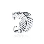 Cercel ear cuff argint 925, JW87, model frunza fotografia produsului