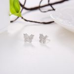 Cercei argint 925, JW43, model Fluture, cu cristale fotografia produsului View 2 S