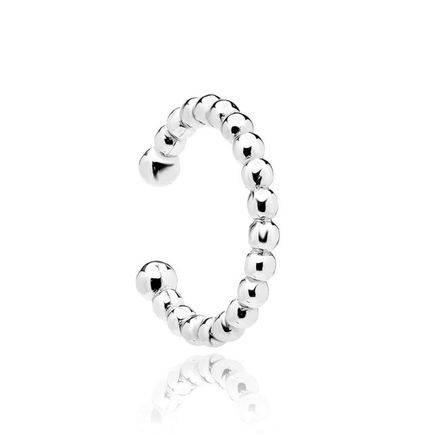 Cercel ear cuff argint 925, JW104, placat cu rodiu fotografia produsului