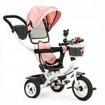 Tricicleta cu sezut rotativ MCT JM-066-9L - Roz fotografia produsului