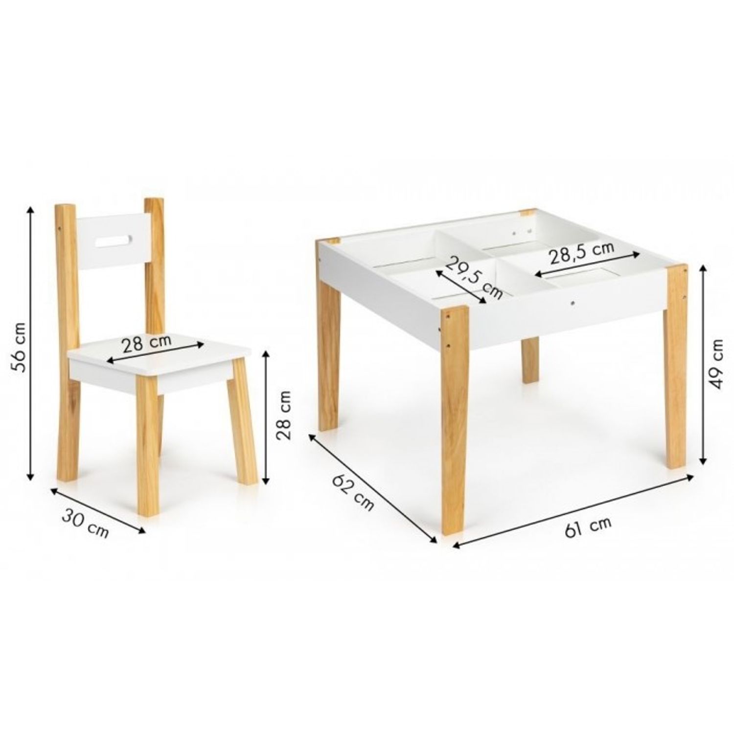 Set de masa cu doua scaune pentru copii MCT OTI43 fotografia produsului View 6 L