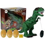 Dinozaur RC interactiv de jucarie, cu telecomanda pentru copii MCT 7228 fotografia produsului