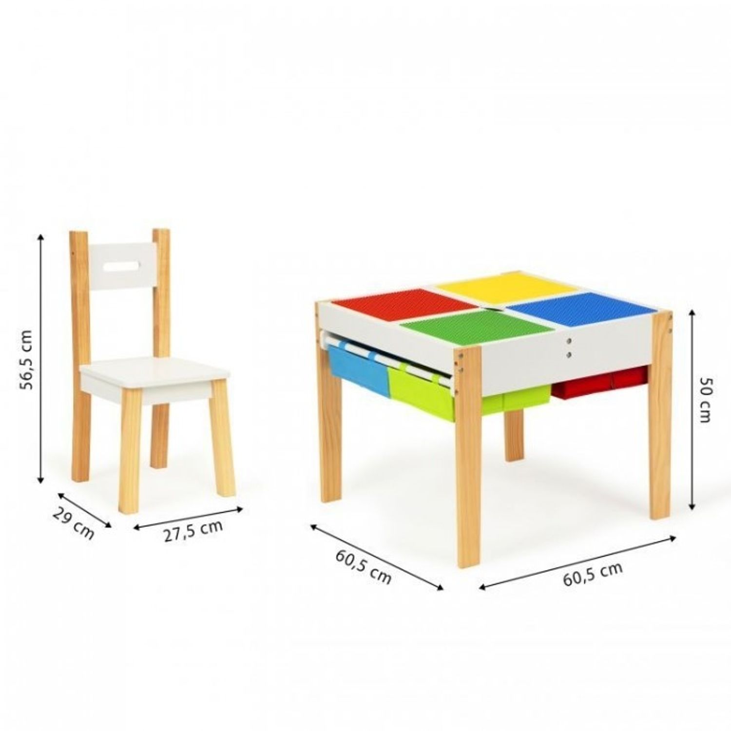Set de masa cu doua scaune pentru copii MCT XKF002 fotografia produsului View 2 L