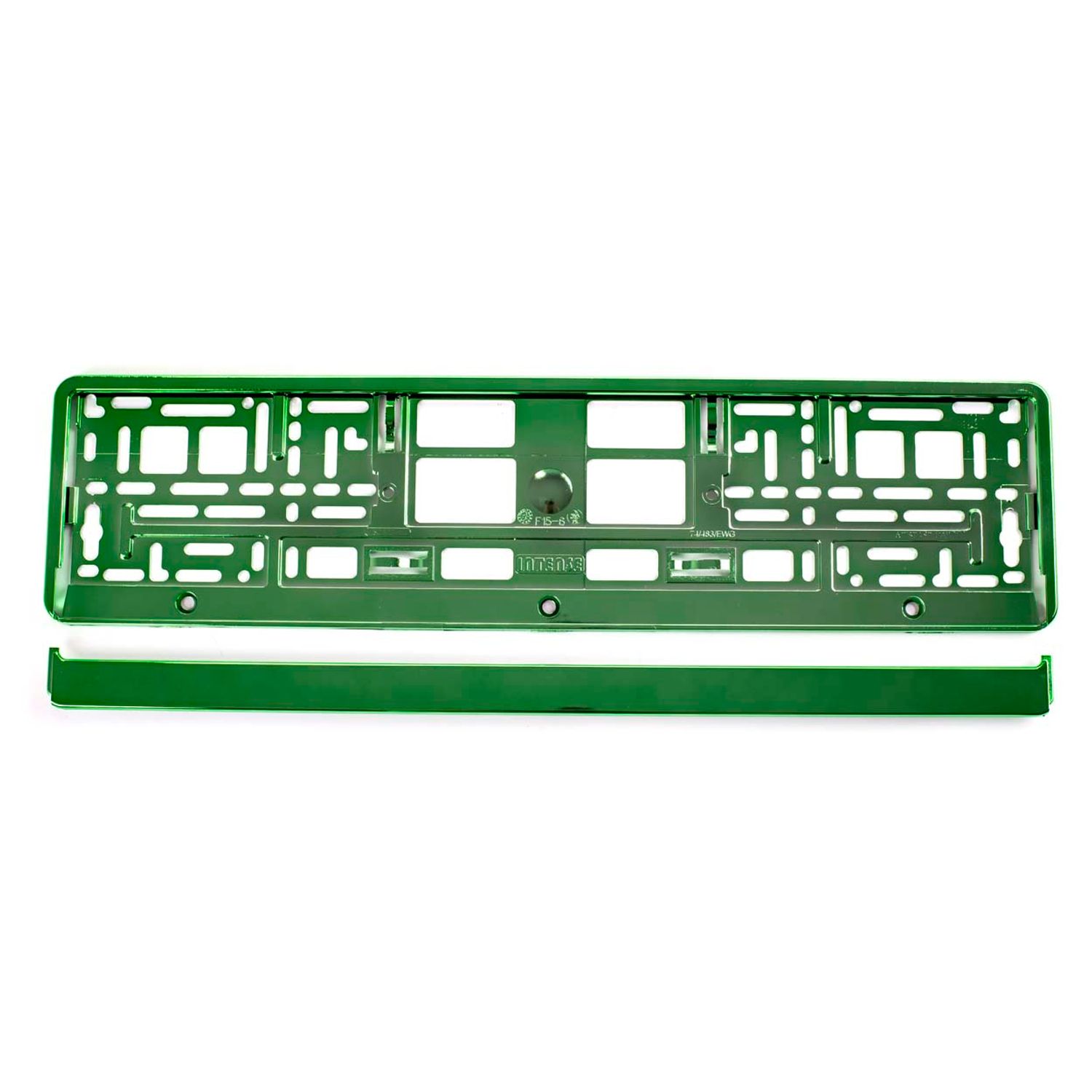 Suport numar inmatriculare din plastic, calitate Premium, culoare VERDE fotografia produsului View 2 L