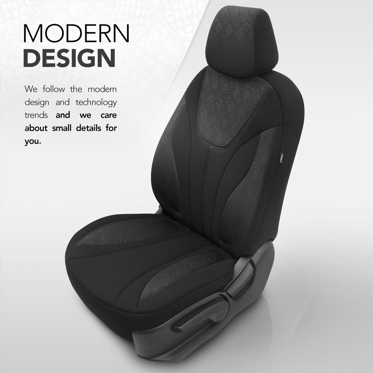 Set huse scaun auto PREMIUM, Universale, fractionate, OTOM RUBY DESIGN 1201 fotografia produsului View 6 L