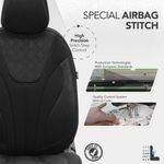 Set huse scaun auto PREMIUM, Universale, fractionate, OTOM RUBY DESIGN 1201 fotografia produsului View 5 S