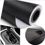 Folie colantare auto Carbon 3D Negru, 3,0m x 1,52m fotografia produsului View 2 S