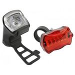 Set stop si far pentru bicicleta, 80 lm, 2AA, USB fotografia produsului