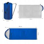 Sac de dormit, 2 in 1, impermeabil, albastru, 150x200 cm, Malatec fotografia produsului View 3 S