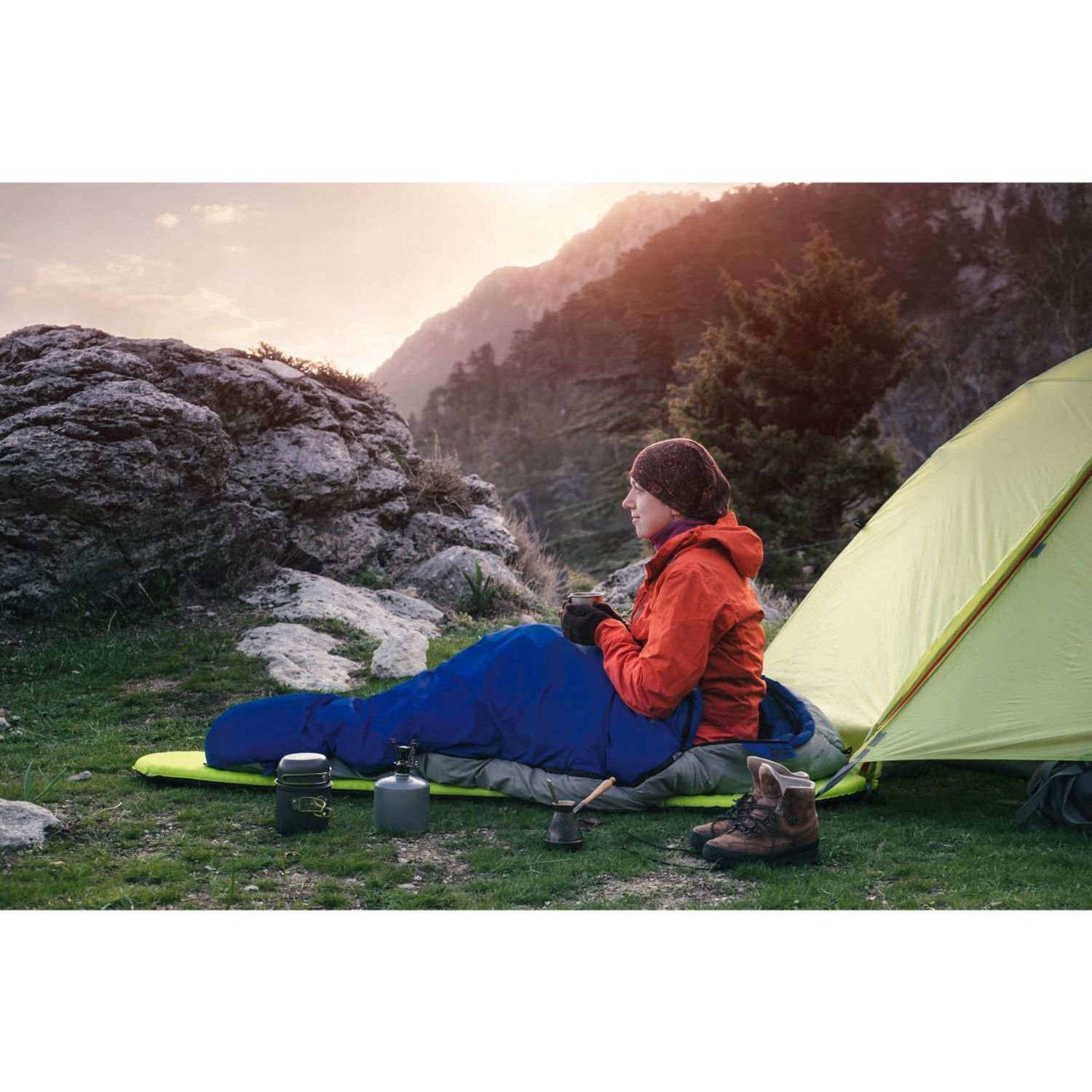 Sac de dormit, 2 in 1, impermeabil, albastru, 150x200 cm, Malatec fotografia produsului View 4 L